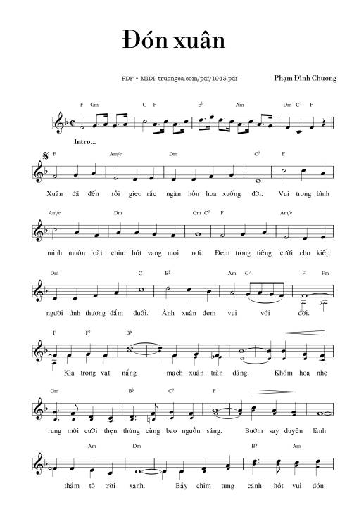 Đón xuân - Phạm Đình Chương