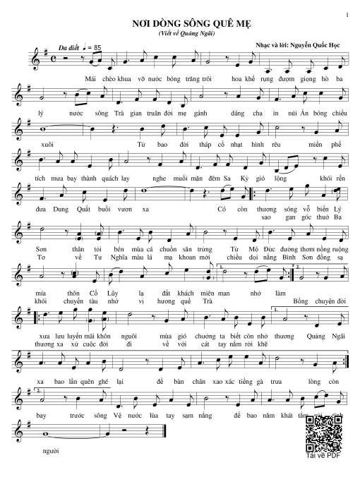 Nơi dòng sông quê mẹ