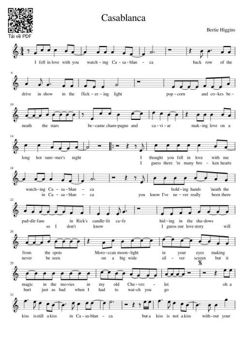 Sheet nhạc PDF bài Sao Không Đến Bên Em