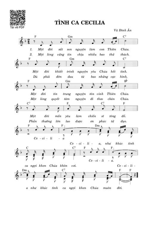 Tình Ca Cêcilia - Vũ Đình Ân