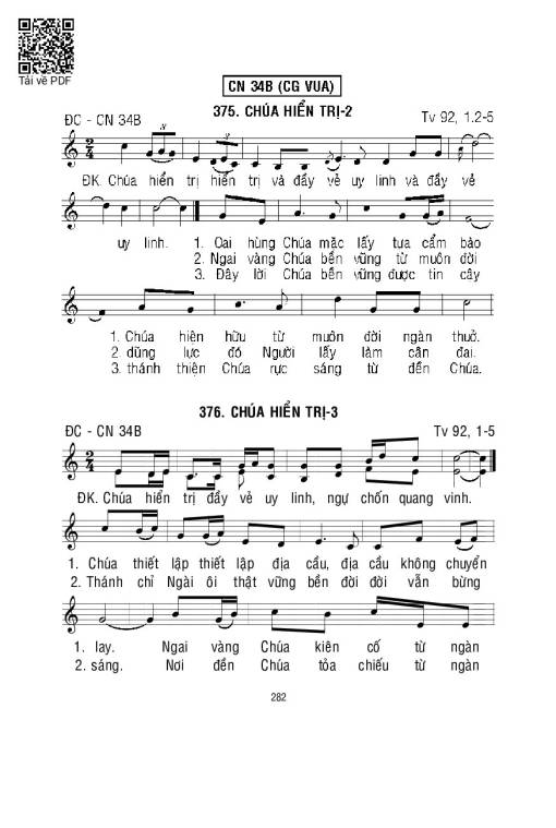 Thánh Vịnh 92, Chúa Hiển Trị Ii