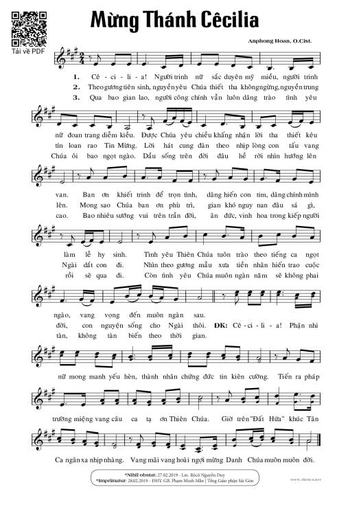 Mừng Thánh Cécilia