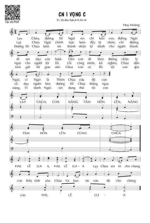 Thánh Vịnh 24, Chúa Nhật 1C Mùa Vọng C