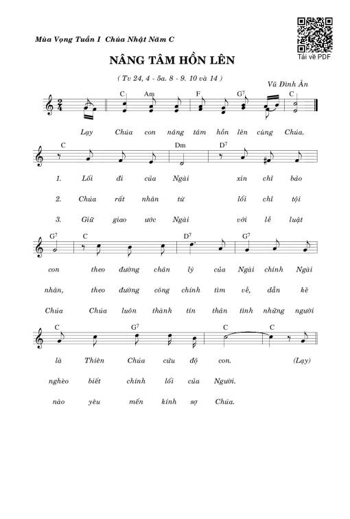 Thánh Vịnh 24, Nâng Tâm Hồn Lên