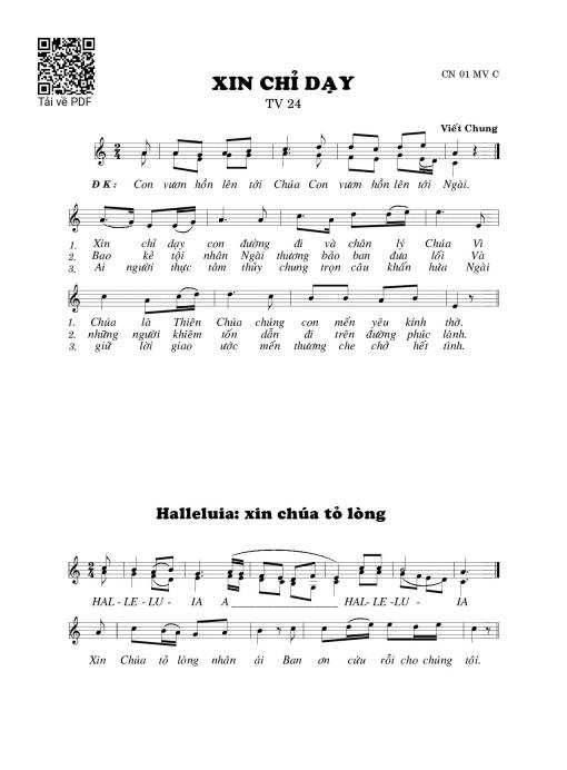 Thánh Vịnh 24, Xin Chỉ Dạy