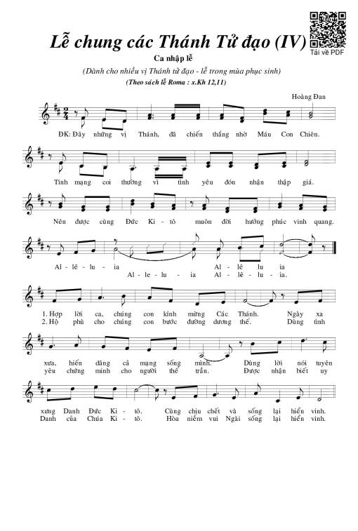 Lễ Chung Các Thánh Tử Đạo Iv