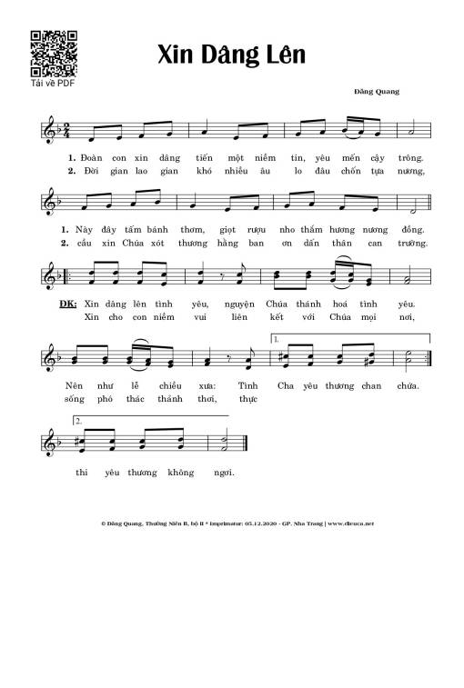 Xin Dâng Lên - Đăng Quang