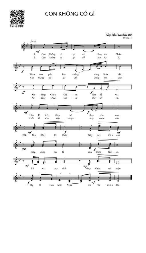 Con không có gì - Phạm Đình Đài