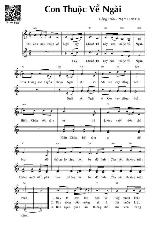 Con thuộc về Ngài