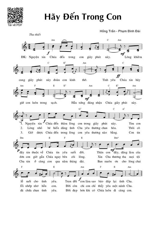 Hãy đến trong con