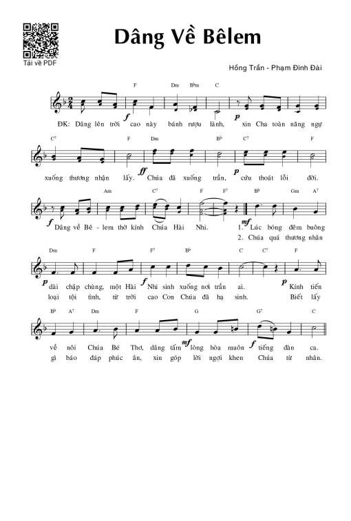 Dâng về Bêlem - Phạm Đình Đài