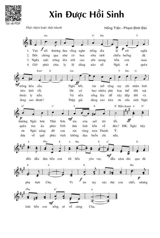 Xin được hồi sinh