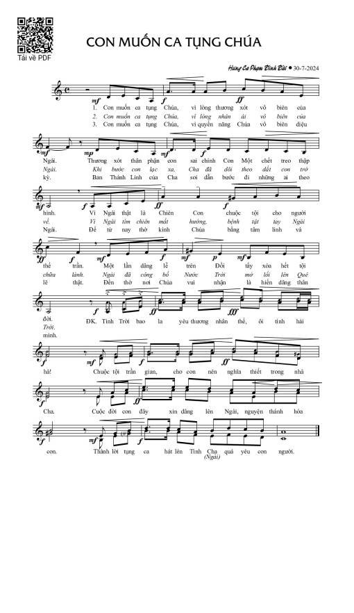 Con muốn ca tụng Chúa