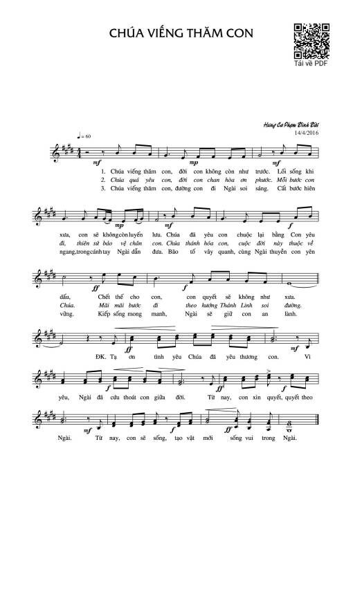 Chúa viếng thăm con