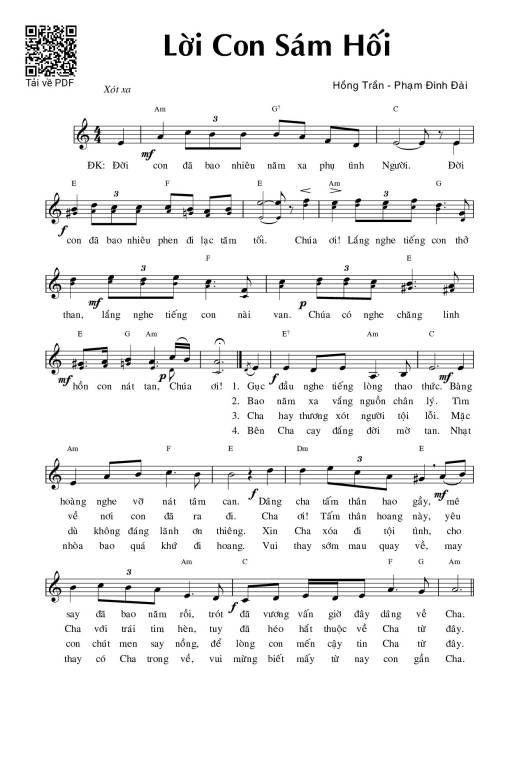 Lời Con Sám Hối