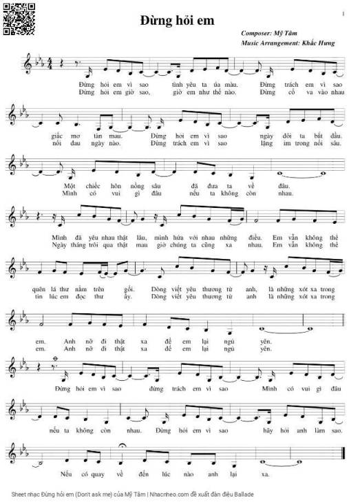 Đừng hỏi em (Don't ask me)