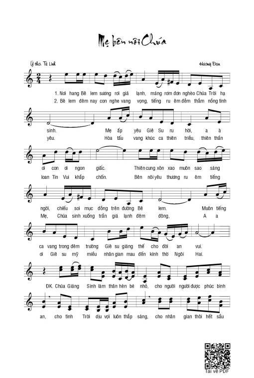 Mẹ bên nôi Chúa