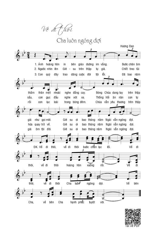 Về đi thôi Cha đang ngóng đợi&nbsp;