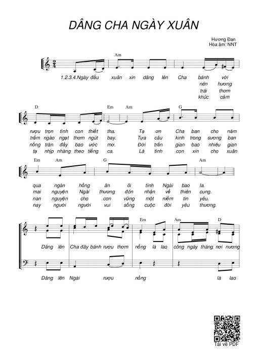 Dâng Cha ngày xuân (3 bè)