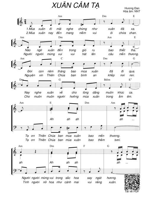 Xuân cảm tạ (3 bè)