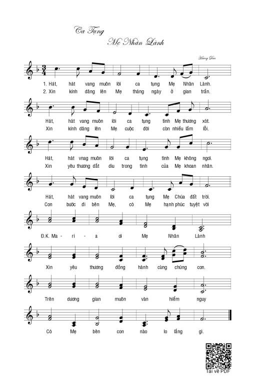 Ca tụng Mẹ Nhân Lành