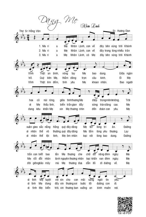 Dâng Mẹ Nhân Lành