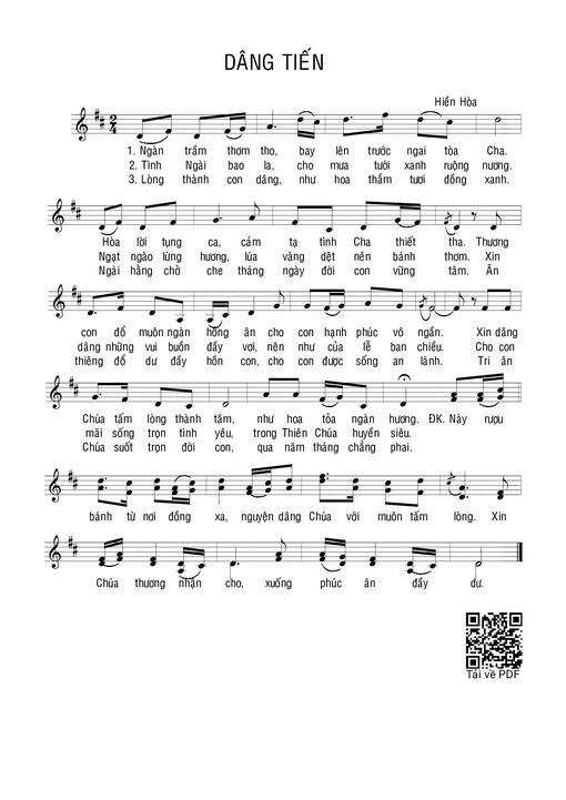 Dâng tiến - Hiền Hòa