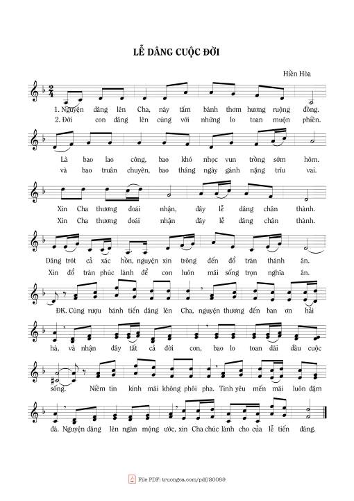 Lễ dâng cuộc đời