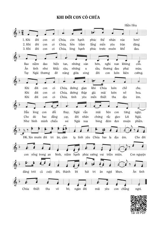 Khi đời con có Chúa