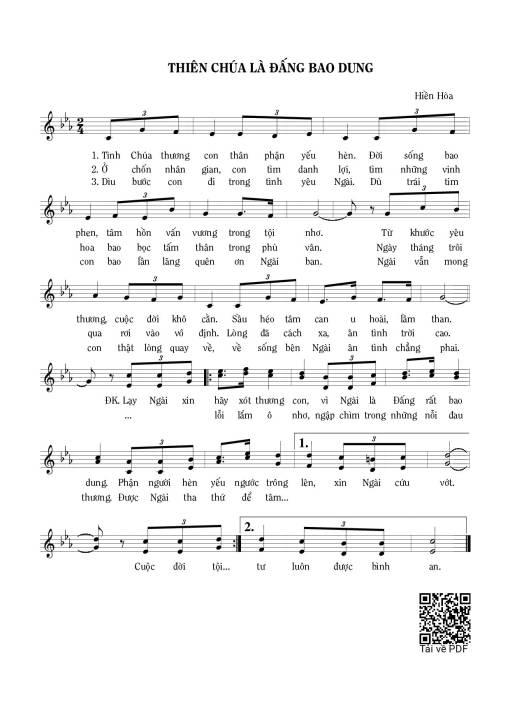 Thiên Chúa Đấng bao dung