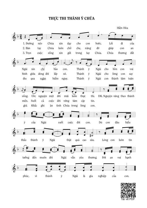 Thực thi thánh ý Chúa