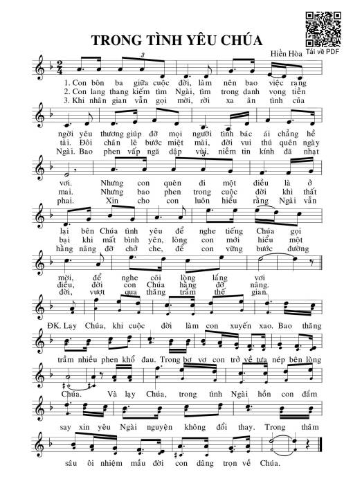 Trong tình yêu Chúa