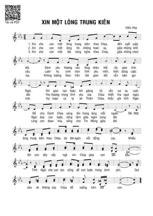 Xin một lòng trung kiên