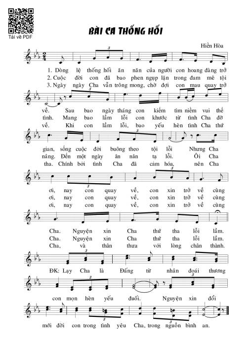 Bài ca thống hối (Lc. 15)