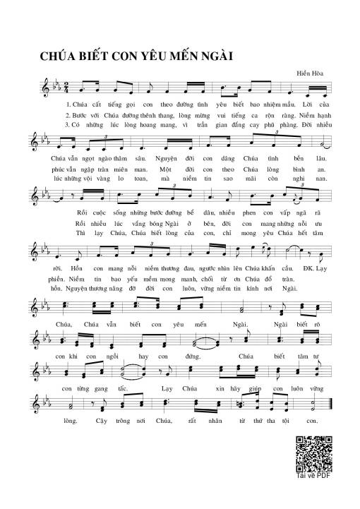 Chúa biết con yêu mến Ngài (Mt. 21)