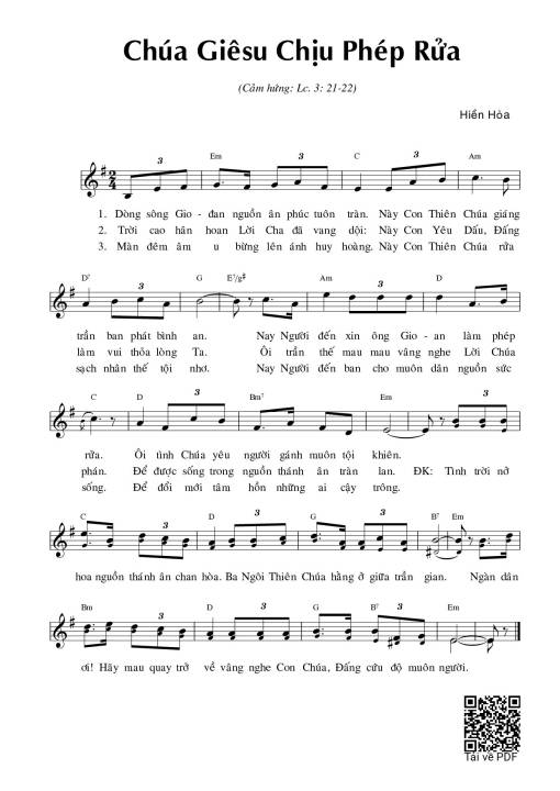 Chúa Giêsu chịu Phép Rửa (Lc. 3)