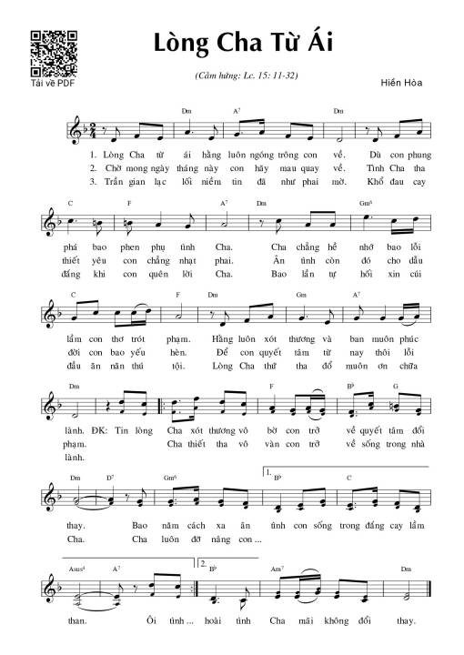 Lòng Cha từ ái (Lc. 15)