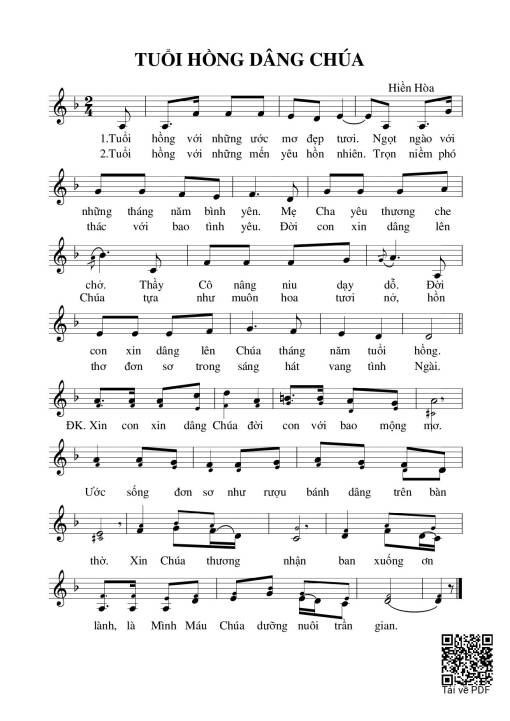 Tuổi hồng dâng Chúa