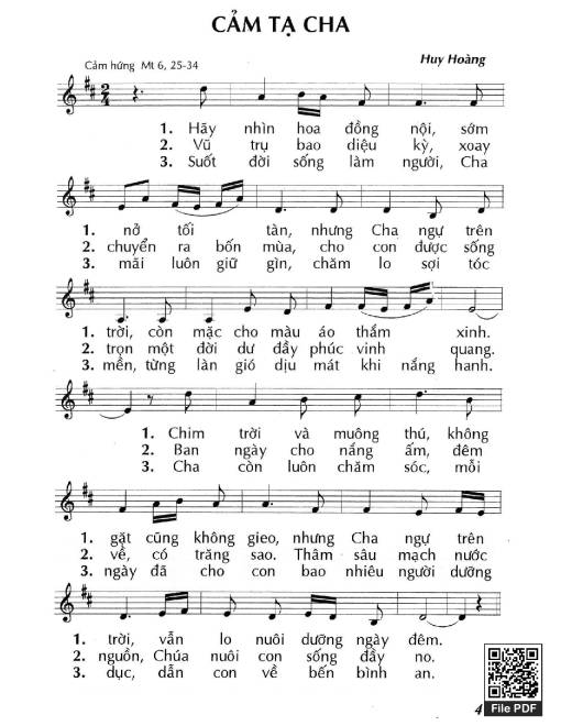 Cảm Tạ Cha - Huy Hoàng