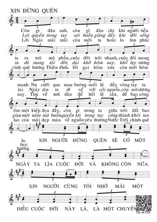 Xin Đừng Quên - Huy Hoàng