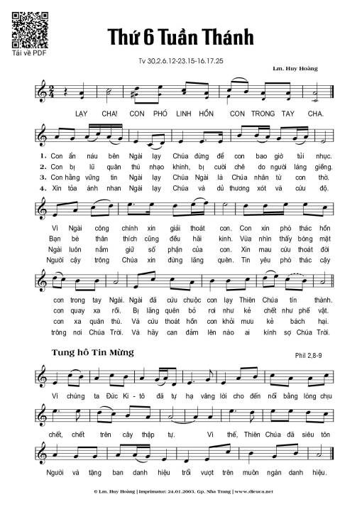 Thánh Vịnh 30, Thứ Sáu Tuần Thánh