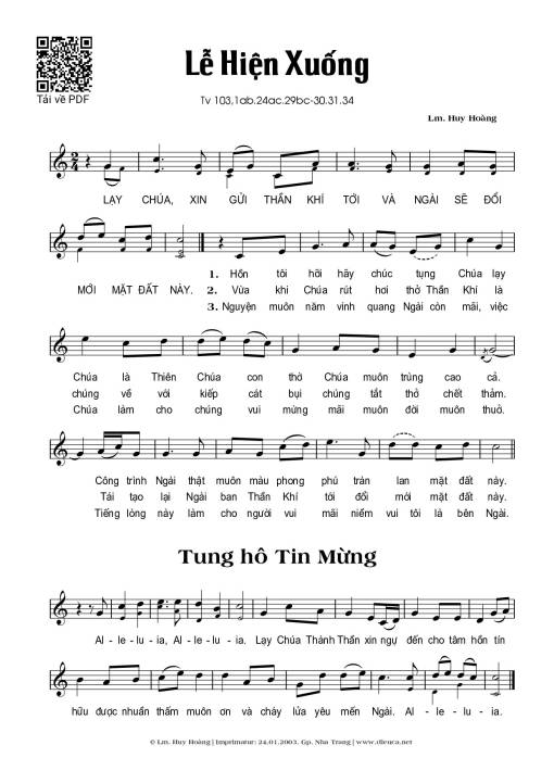 Thánh Vịnh 103, Lễ Hiện Xuống