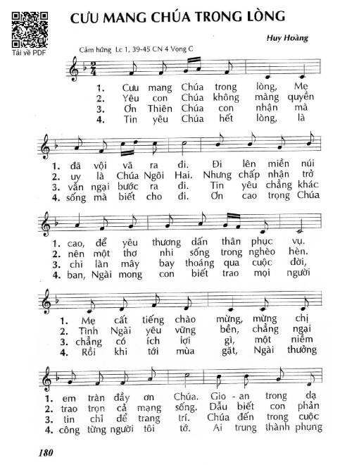 Cưu Mang Chúa Trong Lòng