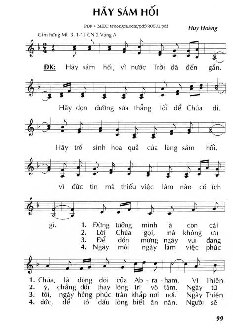 Hãy Sám Hối - Huy Hoàng