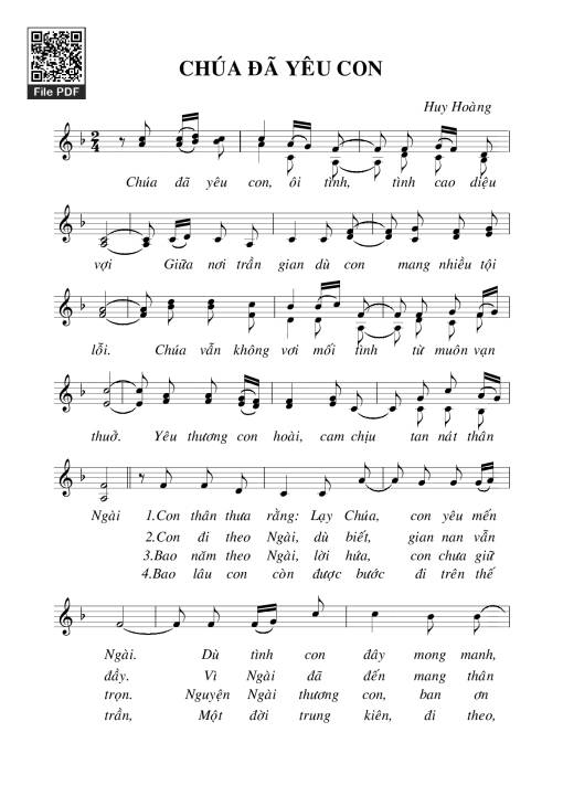 Chúa đã yêu con - Huy Hoàng