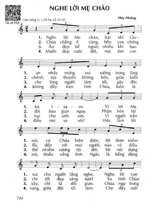 Nghe lời Mẹ chào