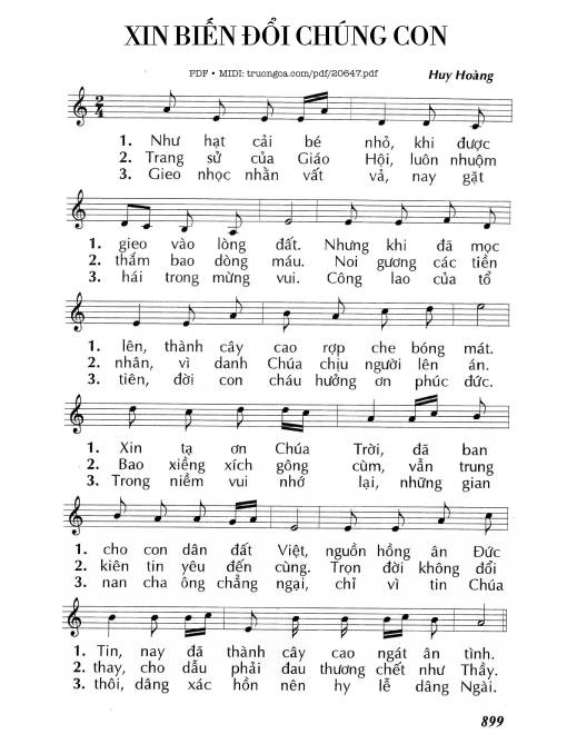 Xin biến đổi chúng con