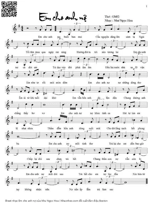 Em cho anh nợ - Như Ngọc Hoa
