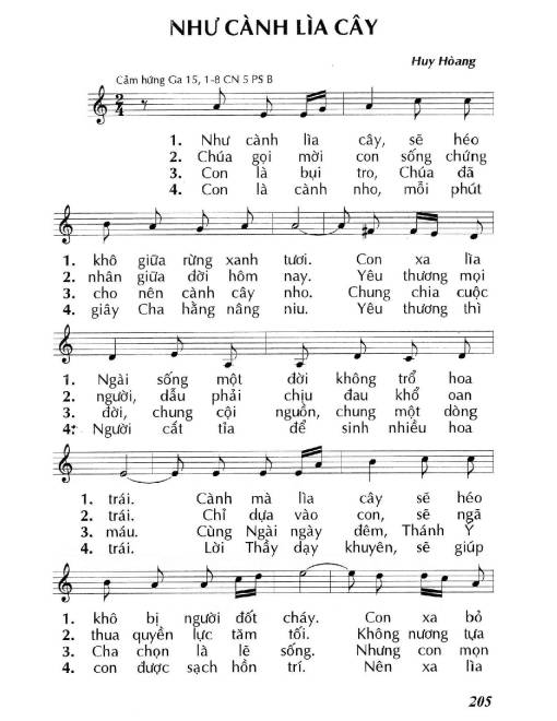 Như cành lìa cây (Ga. 15)