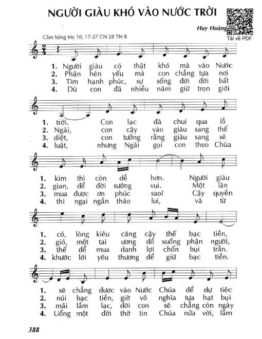 Người giàu khó vào Nước Trời (Mc. 10)